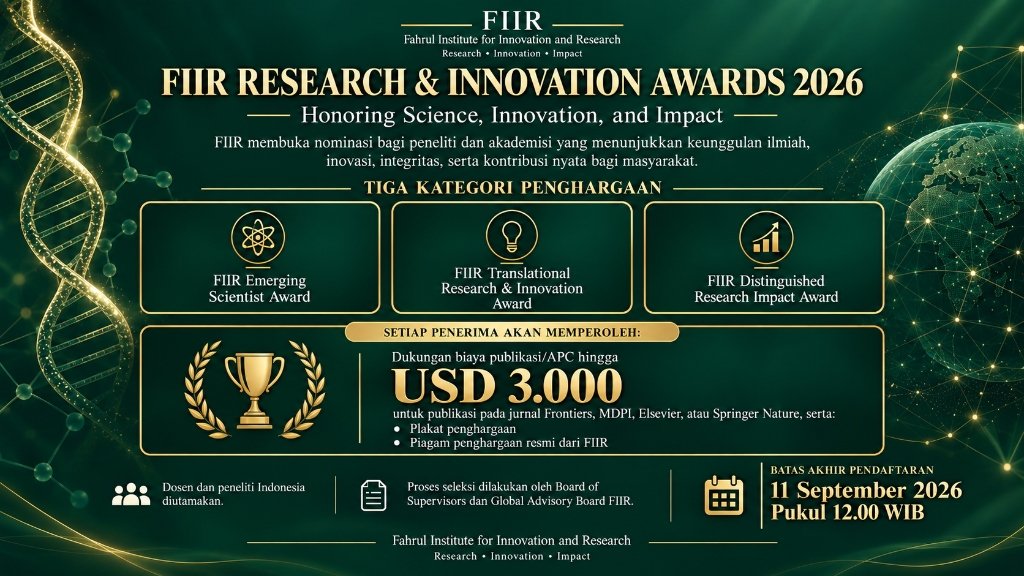 FIIR Research & Innovation Awards 2026